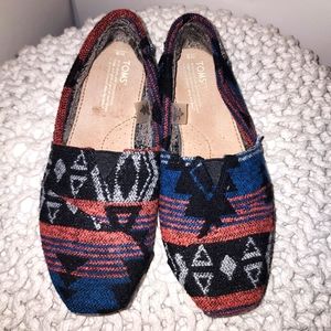 Toms Aztec Print Loafer Flat